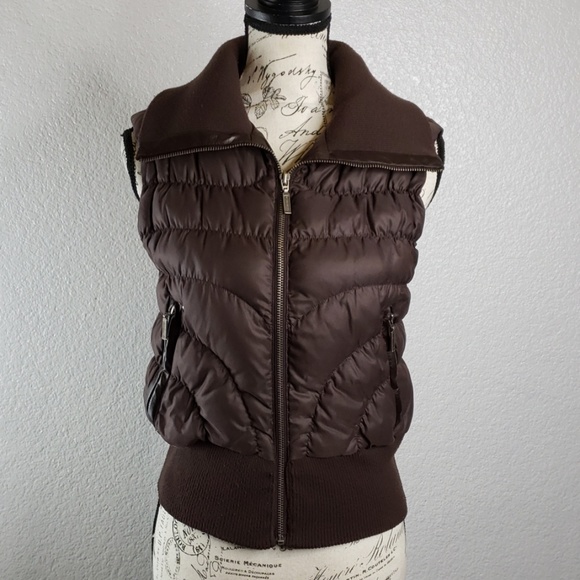 Express Jackets & Blazers - Express  brown sm vest duck down